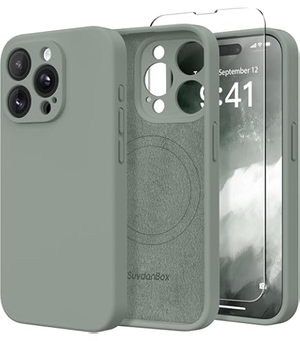 Rhode Lip Case Gray iPhone 15 Pro Case Silicone Shock-Absorbent